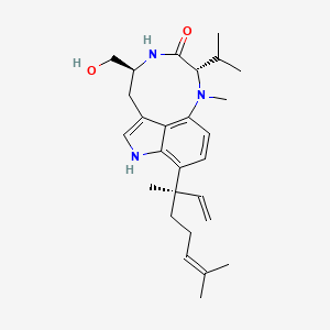 molecular formula C27H39N3O2 B1675744 teleocidin A1 CAS No. 70497-14-2