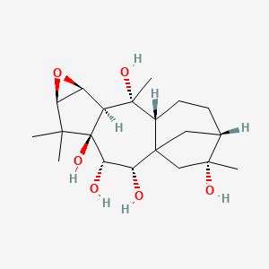 (2S,3S,4R,6R,8S,9S,10R,11R,14S,15R)-5,5,10,15-tetramethyl-7-oxapentacyclo[12.2.1.01,11.04,9.06,8]heptadecane-2,3,4,10,15-pentol