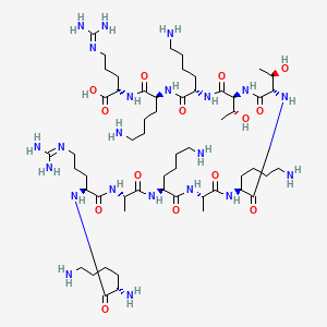Lysyl-arginyl-alanyl-lysyl-alanyl-lysyl-threonyl-threonyl-lysyl-lysyl-arginine