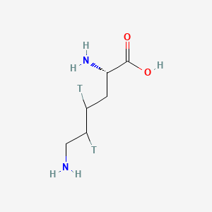 (2S)-2,6-diamino-4,5-ditritiohexanoic acid