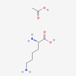 molecular formula C8H18N2O4 B1675767 L-赖氨酸乙酸盐 CAS No. 57282-49-2