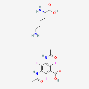 molecular formula C17H23I3N4O6 B1675769 Lysine amidotrizoate CAS No. 77035-55-3