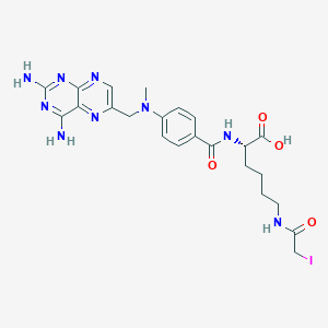 molecular formula C23H28IN9O4 B1675779 Lysine-iodoacetylmethotrexate CAS No. 82339-36-4