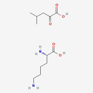 molecular formula C12H24N2O5 B1675780 Lysine ketoisocaproate CAS No. 78000-32-5