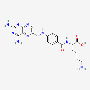 molecular formula C21H27N9O3 B1675781 Lysine-methotrexate CAS No. 80407-56-3