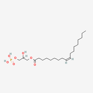 molecular formula C21H41O7P B1675798 2-Hydroxy-3-(phosphonooxy)propyl oleate CAS No. 22002-87-5