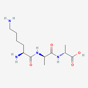 B1675804 Lysyl-alanyl-alanine CAS No. 33755-56-5