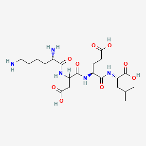 Lysyl-aspartyl-glutamyl-leucine