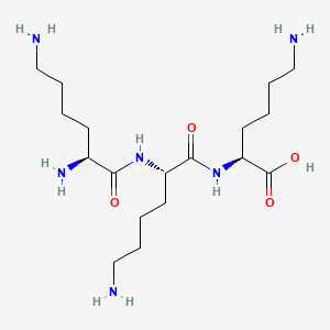 molecular formula C18H38N6O4 B1675809 Lysyllysyllysine CAS No. 13184-14-0