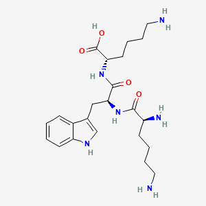 molecular formula C23H36N6O4 B1675819 H-Lys-Trp-Lys-OH CAS No. 38579-27-0