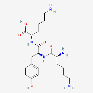 molecular formula C21H35N5O5 B1675820 Lysyl-tyrosyl-lysine CAS No. 35193-18-1