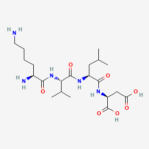 molecular formula C21H39N5O7 B1675822 Lysyl-valyl-leucyl-aspartic acid CAS No. 118850-74-1