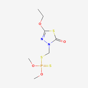 molecular formula C7H13N2O4PS3 B1675823 Lythidathion CAS No. 2669-32-1