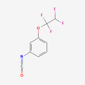 molecular formula C9H5F4NO2 B1675831 m-(1,1,2,2-Tetrafluoroethoxy)phenyl isocyanate CAS No. 50844-57-0
