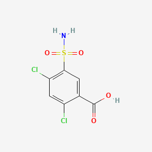 molecular formula C7H5Cl2NO4S B1675832 2,4-Dichloro-5-sulfamoylbenzoic acid CAS No. 2736-23-4