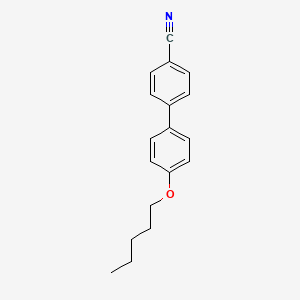 molecular formula C18H19NO B1675834 [1,1'-Biphenyl]-4-carbonitrile, 4'-(pentyloxy)- CAS No. 52364-71-3
