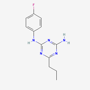 1,3,5-Triazine-2,4-diamine, N-(4-fluorophenyl)-6-propyl-