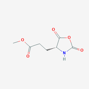 molecular formula C7H9NO5 B167584 methyl 3-[(4R)-2,5-dioxo-1,3-oxazolidin-4-yl]propanoate CAS No. 1676-88-6