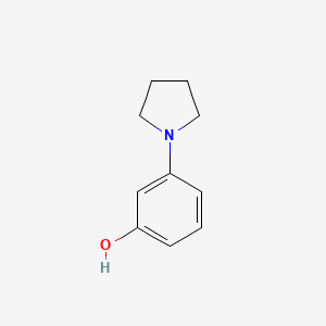 molecular formula C10H13NO B1675841 3-(pyrrolidin-1-yl)phenol CAS No. 25912-16-7