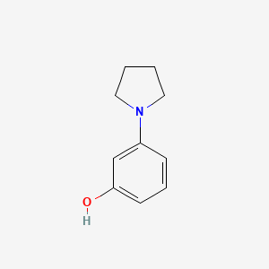 molecular formula C10H13NO B1675841 m-(1-Pyrrolidinyl)phenol CAS No. 25912-16-7