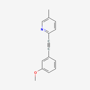 molecular formula C15H13NO B1675853 M-5Mpep 