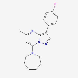 7-(Azepan-1-yl)-3-(4-fluorophenyl)-5-methylpyrazolo[1,5-a]pyrimidine