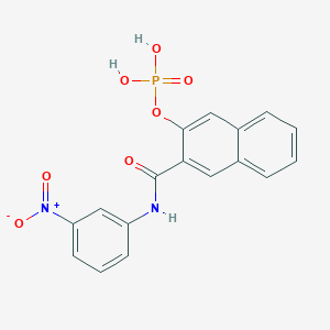 molecular formula C17H13N2O7P B167587 NAPHTHOL AS-BS PHOSPHATE CAS No. 10019-03-1
