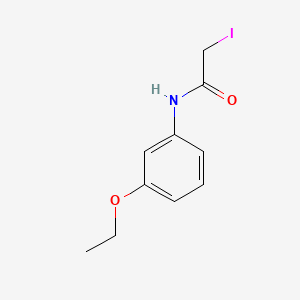 molecular formula C10H12INO2 B1675876 N-(3-ethoxyphenyl)-2-iodoacetamide CAS No. 17641-14-4