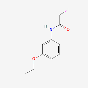 molecular formula C10H12INO2 B1675876 m-Phenetidine, N-(iodoacetyl)- CAS No. 17641-14-4