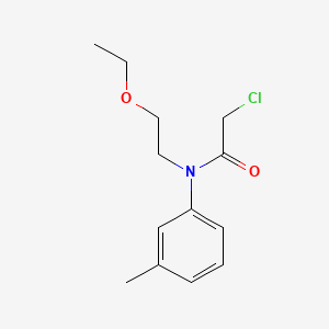 molecular formula C26H37ClN2O4 B1675879 2-chloro-N-(2-ethoxyethyl)-N-(3-methylphenyl)acetamide CAS No. 70439-13-3