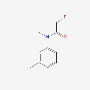 molecular formula C10H12FNO B1675881 m-ACETOTOLUIDIDE, 2-FLUORO-N-METHYL- CAS No. 10016-01-0
