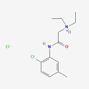 B1675885 Acetanilide, 2'-chloro-2-(diethylamino)-5'-methyl-, hydrochloride CAS No. 77966-49-5