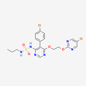 molecular formula C19H20Br2N6O4S B1675890 马西替坦 CAS No. 441798-33-0