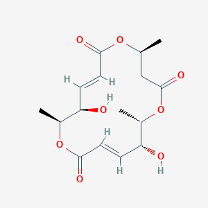 molecular formula C16H22O8 B1675895 (+)-macrosphelide A CAS No. 172923-77-2