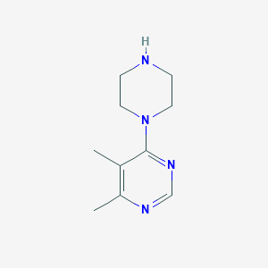 molecular formula C10H16N4 B167590 4,5-Dimethyl-6-(1-piperazinyl)pyrimidine CAS No. 1227465-82-8
