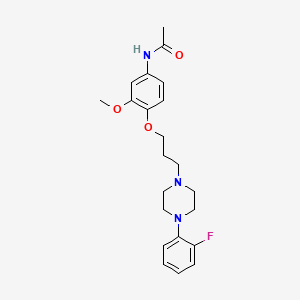 molecular formula C22H28FN3O3 B1675904 Mafoprazine CAS No. 80428-29-1