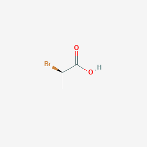 molecular formula C3H5BrO2 B167591 (R)-(+)-2-Bromopropionic acid CAS No. 10009-70-8