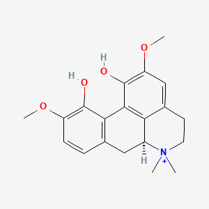 molecular formula C20H24NO4+ B1675912 (+)-Magnoflorine CAS No. 2141-09-5