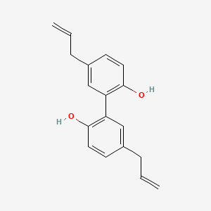 molecular formula C18H18O2 B1675913 木兰油酚 CAS No. 528-43-8