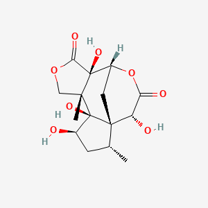 molecular formula C15H20O8 B1675918 Majucin CAS No. 114687-97-7