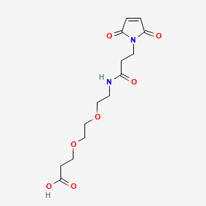 molecular formula C14H20N2O7 B1675924 马来酰胺-PEG2-酸 CAS No. 756525-98-1