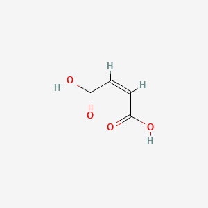 molecular formula C4H4O4<br>HOOCCH=CHCOOH<br>C4H4O4 B1675928 Maleic acid CAS No. 110-16-7