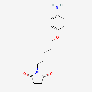 molecular formula C15H18N2O3 B1675930 MALEIMIDE, N-(5-(p-AMINOPHENOXY)PENTYL)- CAS No. 100958-17-6