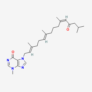molecular formula C26H38N4O2 B1675932 Malonganenone A CAS No. 882403-69-2