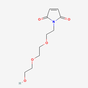 molecular formula C10H15NO5 B1675940 Mal-PEG3-alcohol CAS No. 146551-23-7