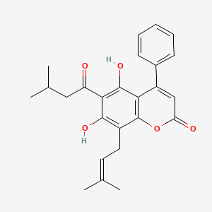 molecular formula C25H26O5 B1675944 Mammeisin CAS No. 18483-64-2