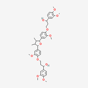 1-(3,4-Dimethoxyphenyl)-3-(4-(5-(4-(3-(3,4-dimethoxyphenyl)-3-hydroxypropoxy)-3-methoxyphenyl)-3,4-dimethyloxolan-2-yl)-2-methoxyphenoxy)propan-1-ol