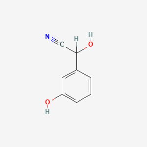 molecular formula C8H7NO2 B1675953 间羟基扁桃腈 CAS No. 53313-95-4