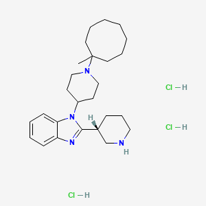 molecular formula C26H43Cl3N4 B1675958 MCOPPB trihydrochloride CAS No. 1108147-88-1