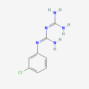 molecular formula C8H10ClN5 B1675964 m-Chlorophenylbiguanide CAS No. 48144-44-1